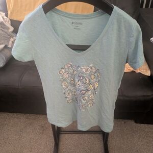 Columbia Women's Sky Blue Paisley Tee